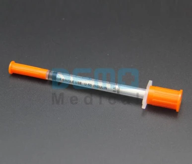 Jednokratna medicinska sigurnosna inzulinska šprica sa iglom 0.5ml 1ml šprica...